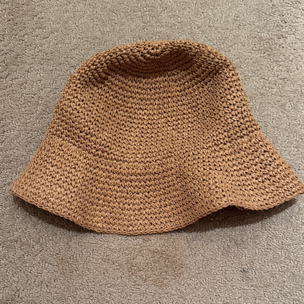 Madewell Tan Crochet Hat